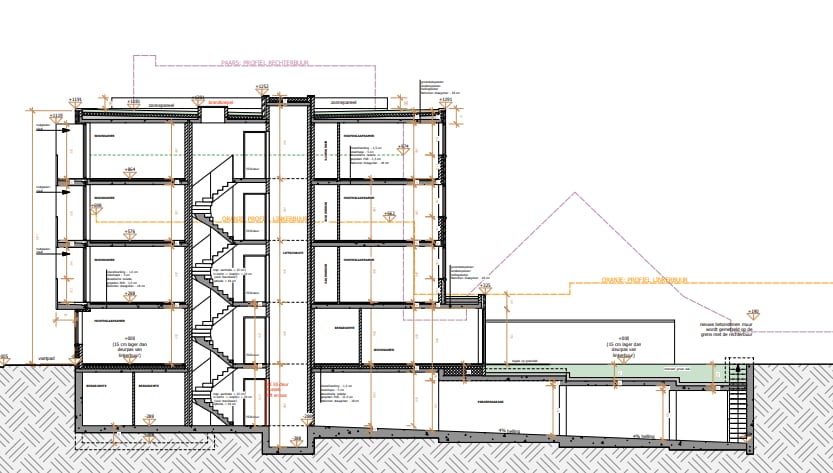 Nieuwbouw appartementsgebouw in Antwerpen
