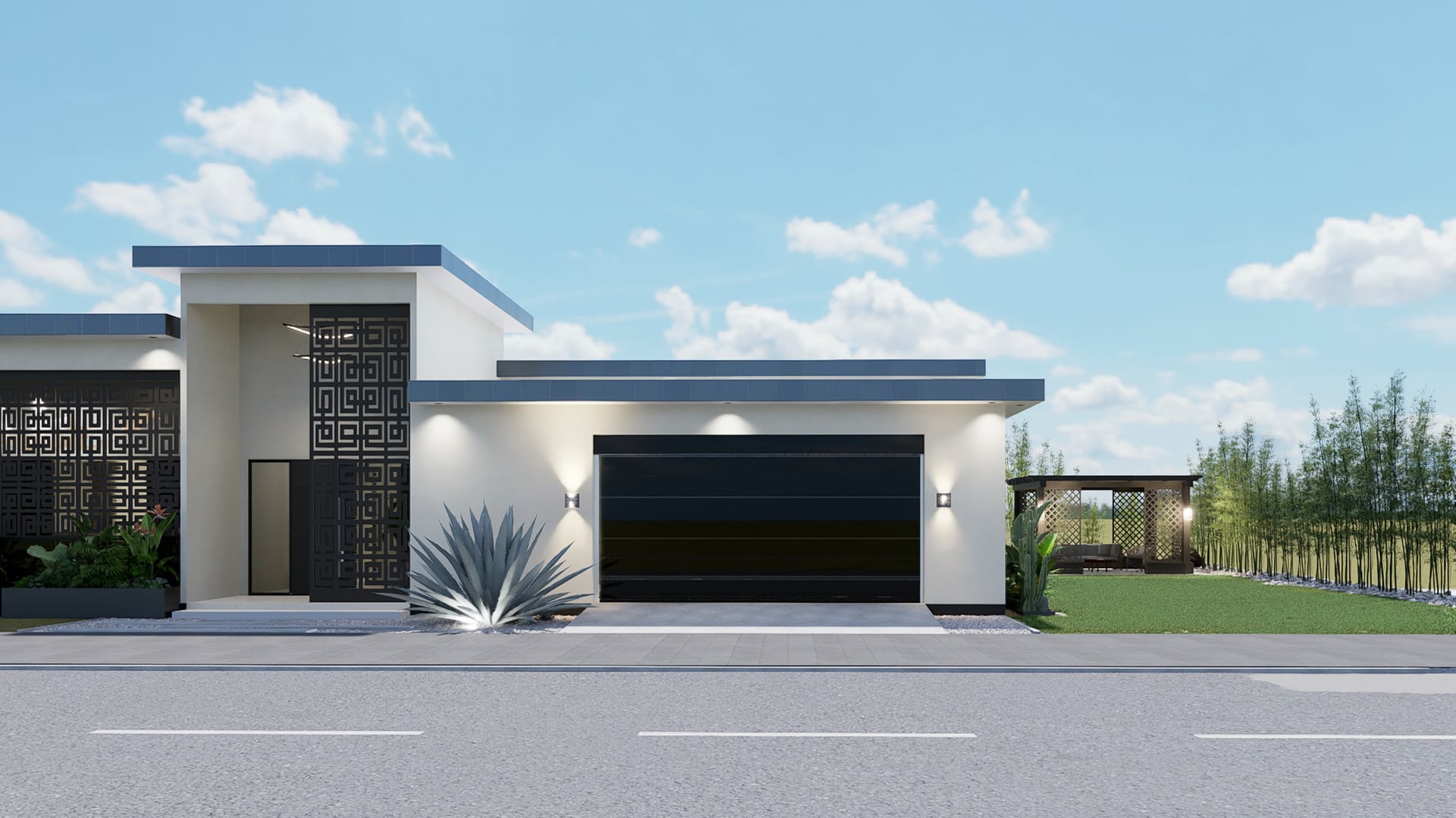 Beeld uit de projectvideo van de woning in Paramaribo